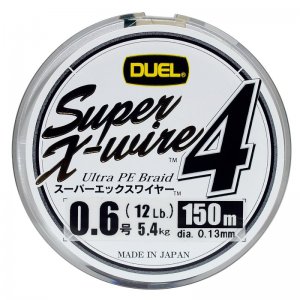 Шнур Duel SuperX-Wire4 #1.0 18lb 150m multicolor