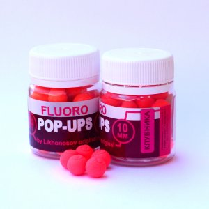 Бойлы 777Baits PopUps Клубника 10мм 25шт