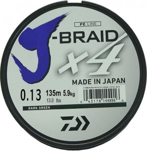 Daiwa J-Braid x4 0.13 мм 5.9 кг 135 м