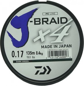 Daiwa J-Braid x4 0.17 мм 7.9 кг 135 м